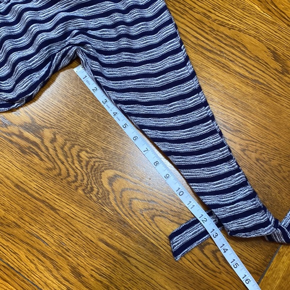 Free People Top Morning OB642024 Navy White Stripe Rayon XS - Picture 7 of 12